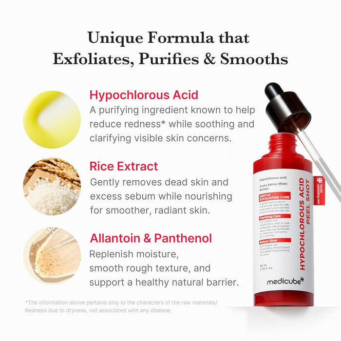 MEDICUBE - Hypochlorous Acid Rice Peel Shot