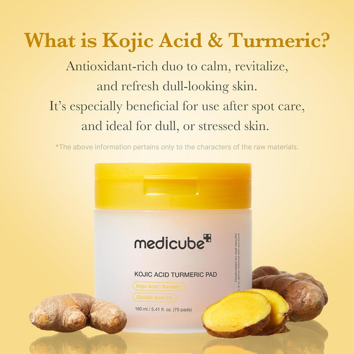 MEDICUBE - Kojic Acid Turmeric Pad