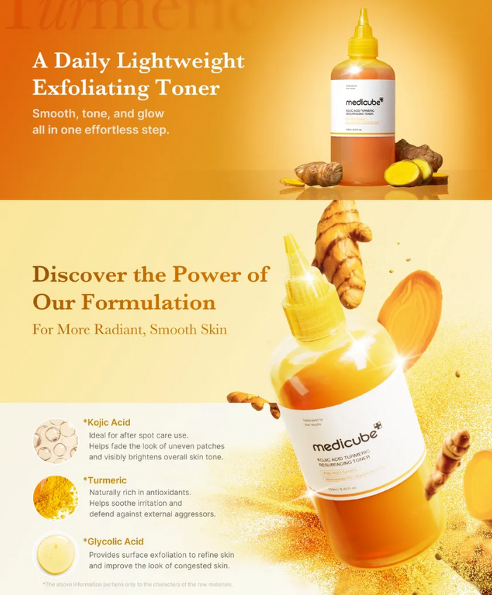 MEDICUBE - Kojic Acid Turmeric Resurfacing Toner