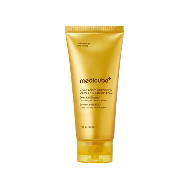 MEDICUBE - Kojic Acid Turmeric Vita Capsule Cleansing Foam