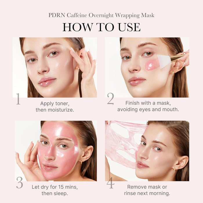 MEDICUBE - PDRN Pink Caffeine Night Wrapping Mask