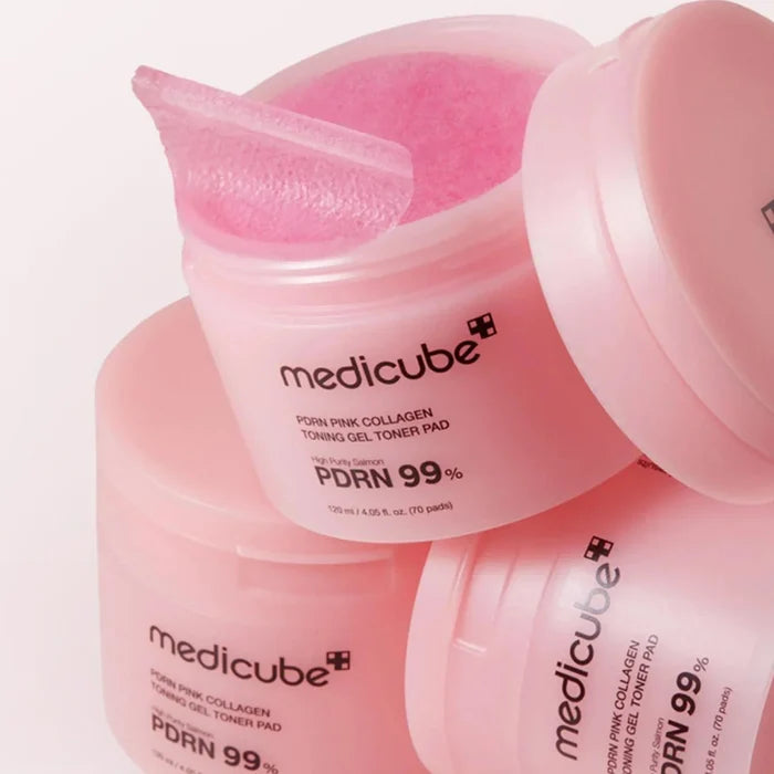 MEDICUBE - PDRN Pink Collagen Toning Gel Toner Pad