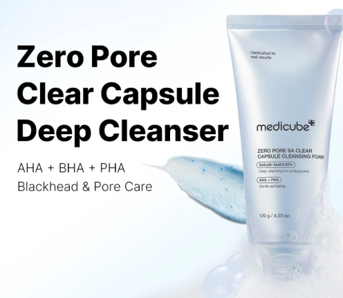 MEDICUBE - Zero Pore SA Clear Capsule Cleansing Foam