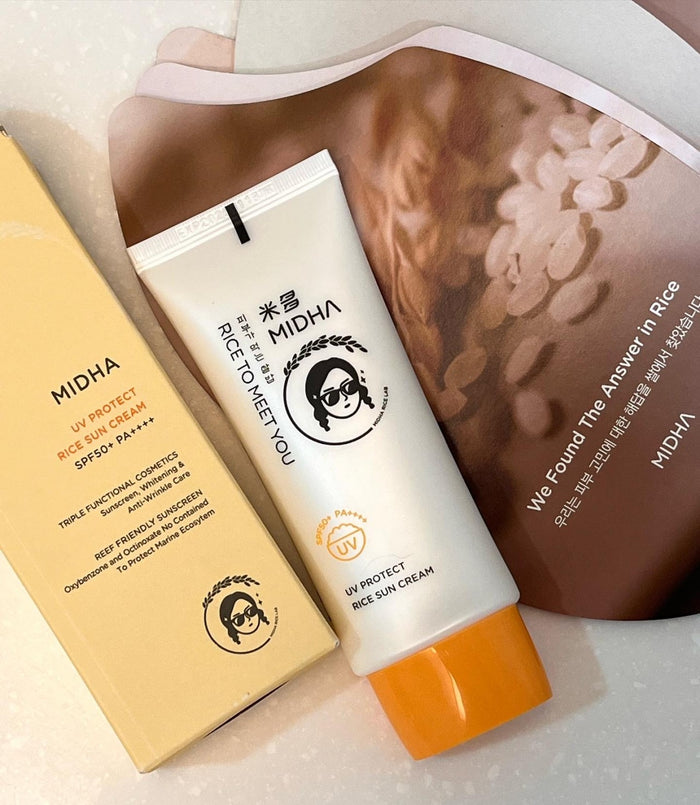 MIDHA - UV Protect Rice Sun Cream SPF50+ PA++++