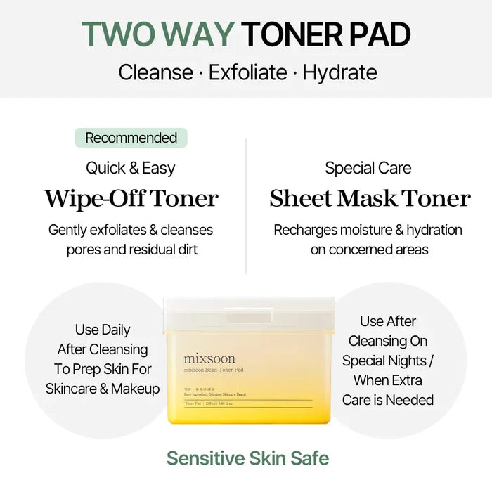 MIXSOON - Bean Toner Pad 180ml