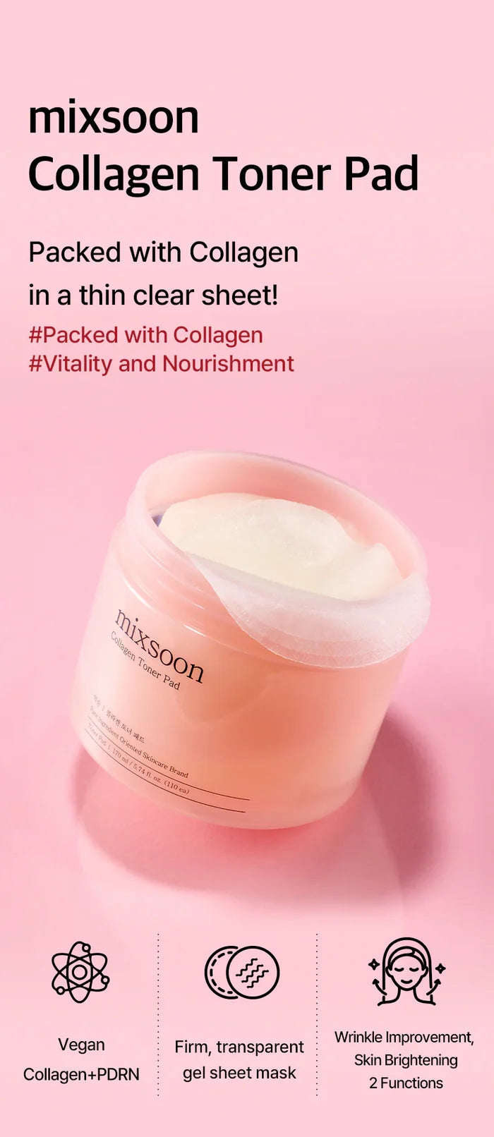 MIXSOON - Collagen Toner Pad