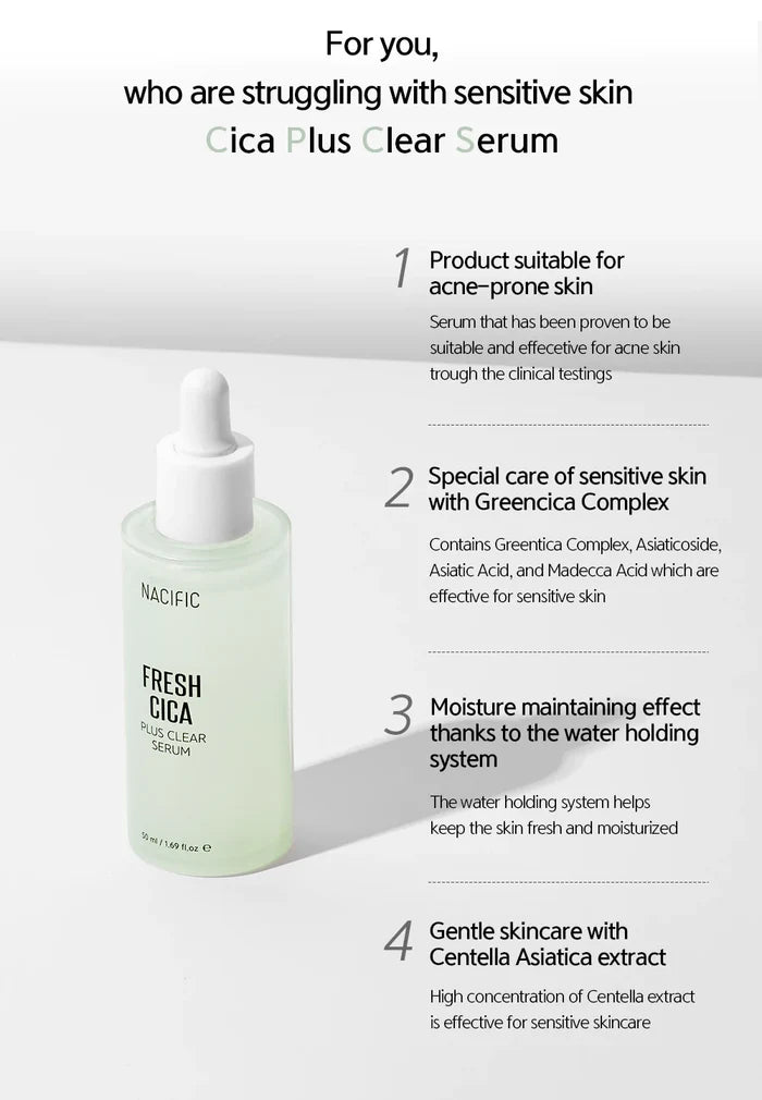 NACIFIC - Fresh Cica Plus Clear Serum