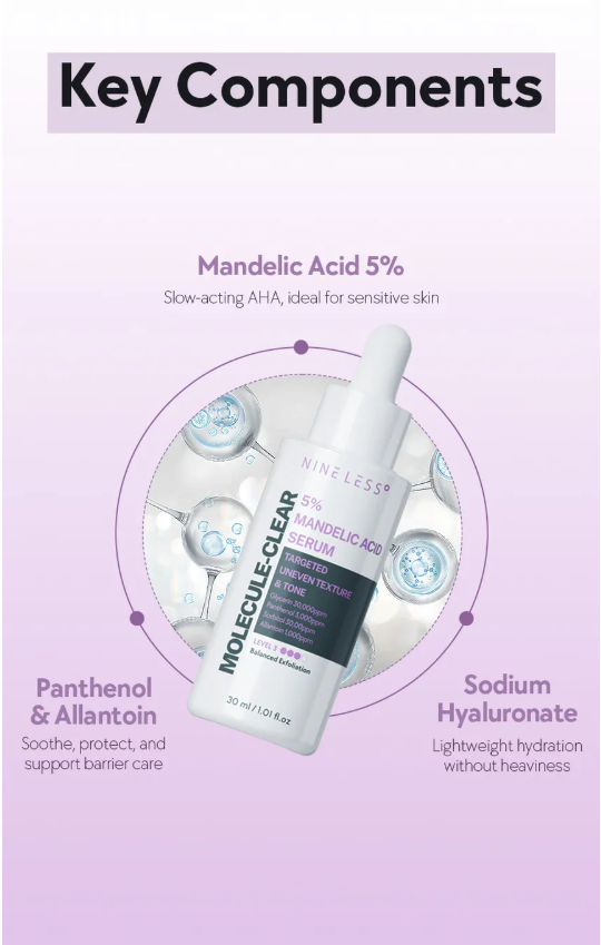 NINELESS - Molecule-Clear 5% Mandelic Acid Serum