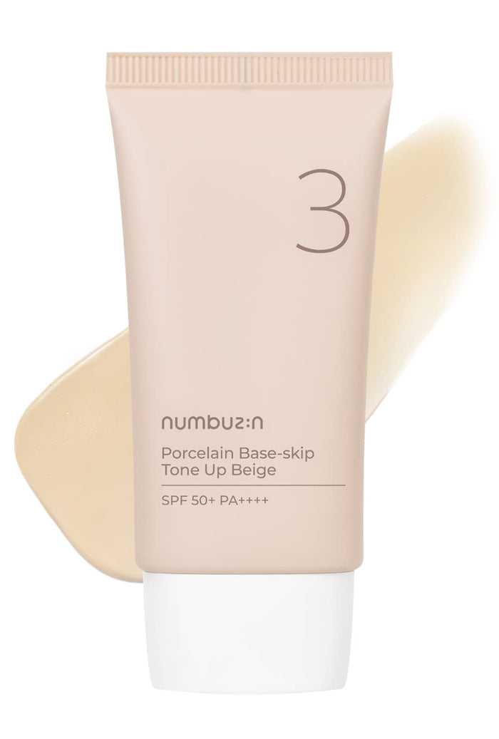 NUMBUZIN - No. 3 Porcelain Base-Skip Tone up Beige SPF 50+ PA++++