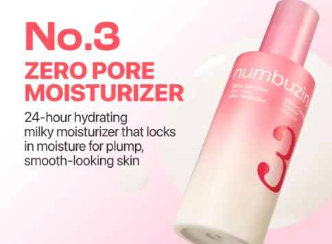 NUMBUZIN - No.3 Bifida Bakuchiol Zero Pore Milky Moisturizer