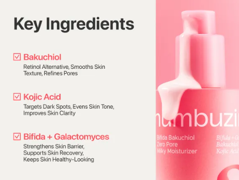NUMBUZIN - No.3 Bifida Bakuchiol Zero Pore Milky Moisturizer