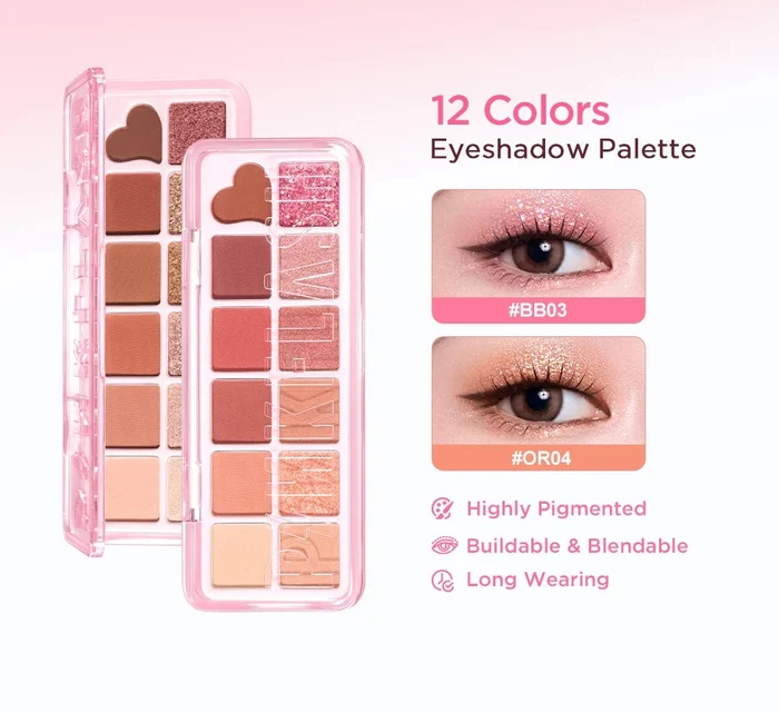 PINKFLASH - 12 Color Eyeshadow Palette PF-E43