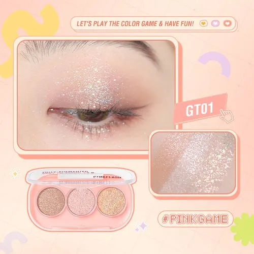 PINKFLASH - 3 Pan Eyeshadow
