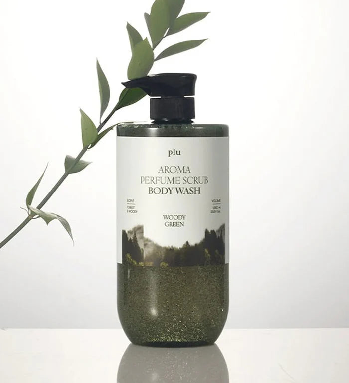 PLU - Aroma Perfume Scrub Body Wash Woody Green