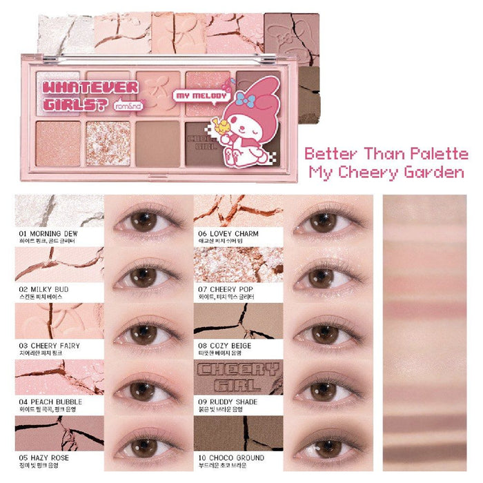 ROM&ND x SANRIO - Better Than Palette #10 Cheery Garden