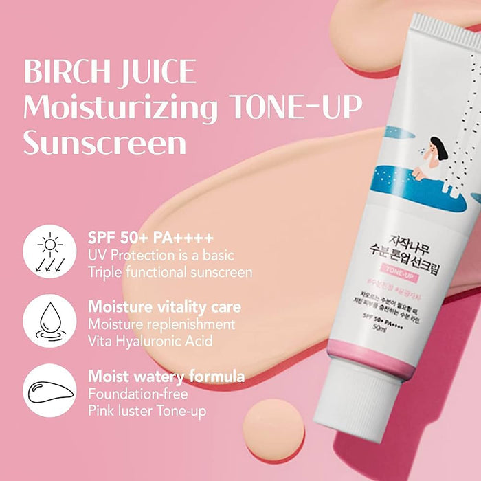 ROUND LAB - Birch Juice Moisturising Tone-Up Sunscreen
