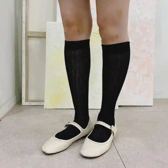 See-through Korean Long Socks - Ballet Core Knee Socks [Set of 3] - Oppa Store
