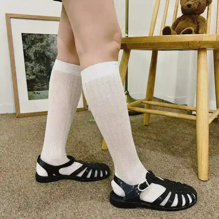 See-through Korean Long Socks - Ballet Core Knee Socks [Set of 3] - Oppa Store