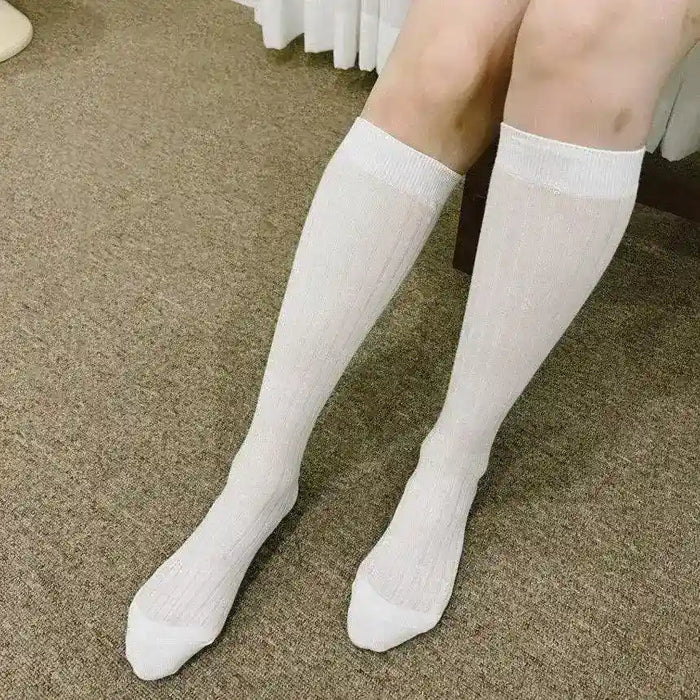 See-through Korean Long Socks - Ballet Core Knee Socks [Set of 3] - Oppa Store