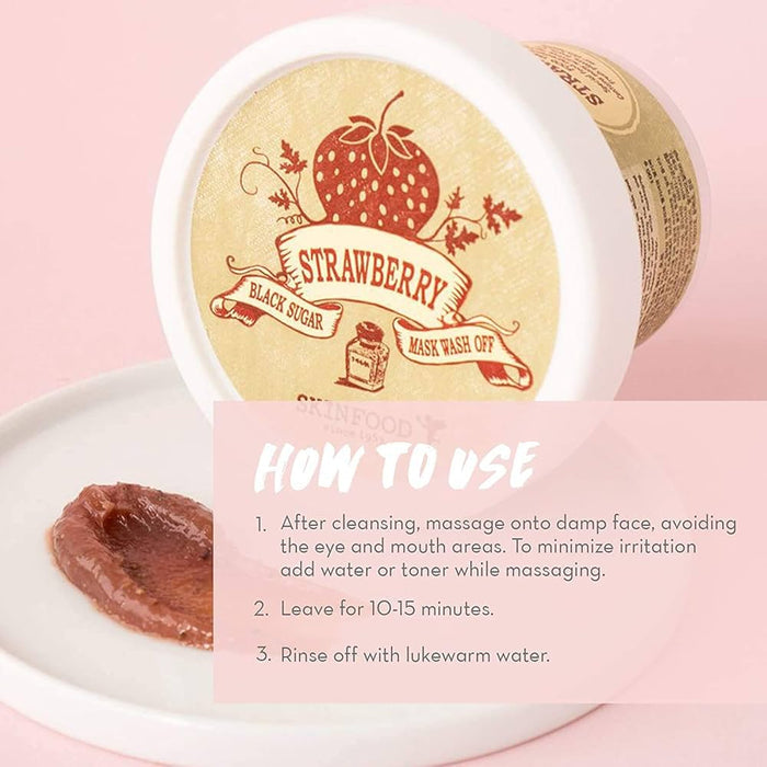 SKINFOOD - Black Sugar Strawberry Mask Wash Off (Discounted)
