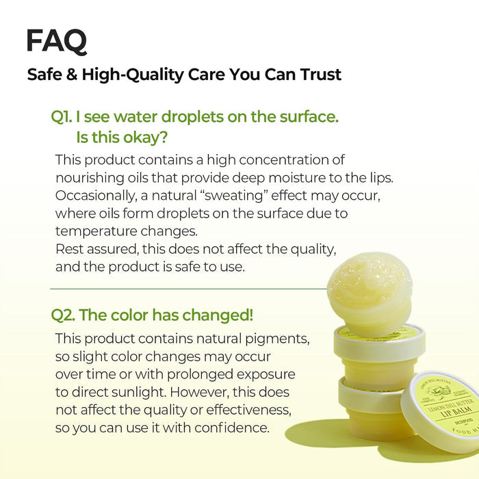 SKINFOOD - Lemon Dill Butter Food Mask Lip Balm