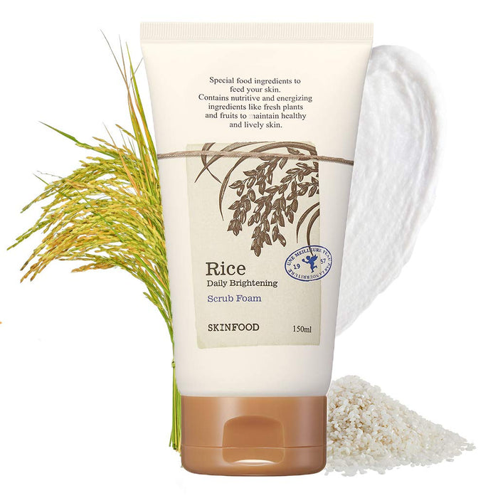 SKINFOOD - Rice Daily Brightening Scrub Foam