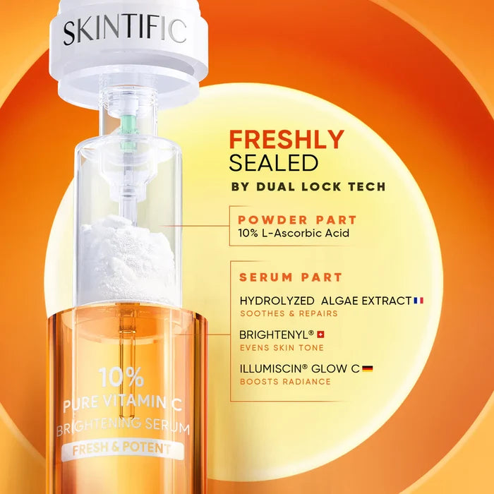 SKINTIFIC - 10% Pure Vitamin C Brightening Serum 1 + 1