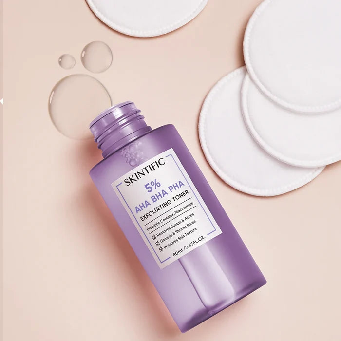 SKINTIFIC - 5% AHA BHA PHA Exfoliating Toner