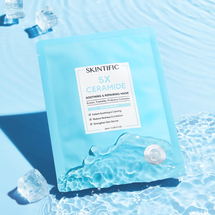 SKINTIFIC - 5x Ceramide Soothing & Repairing Mask Pack