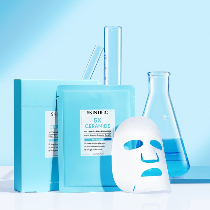 SKINTIFIC - 5x Ceramide Soothing & Repairing Mask Pack