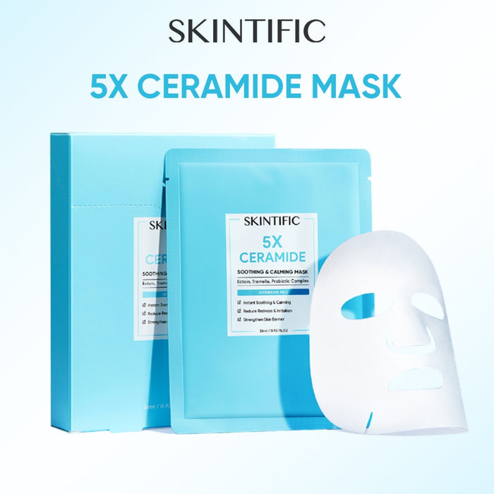 SKINTIFIC - 5x Ceramide Soothing & Repairing Mask Pack
