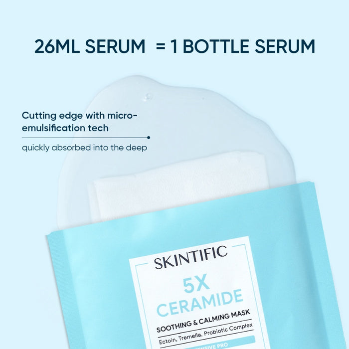 SKINTIFIC - 5x Ceramide Soothing & Repairing Mask Pack