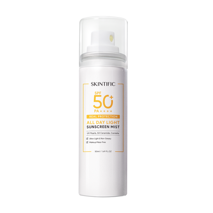 SKINTIFIC - All Day Light Sunscreen Mist SPF50 PA++++