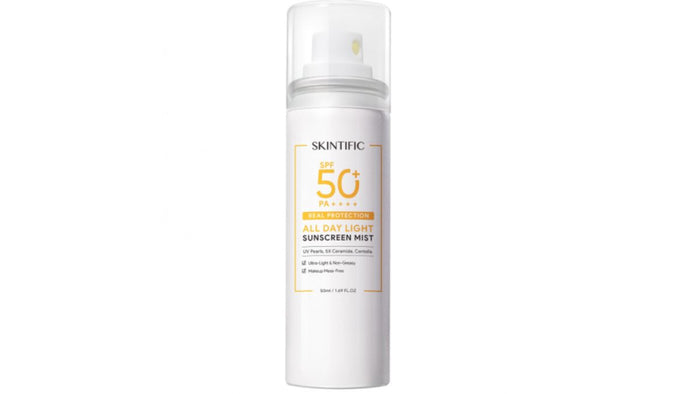 SKINTIFIC - All Day Light Sunscreen Mist SPF50 PA++++