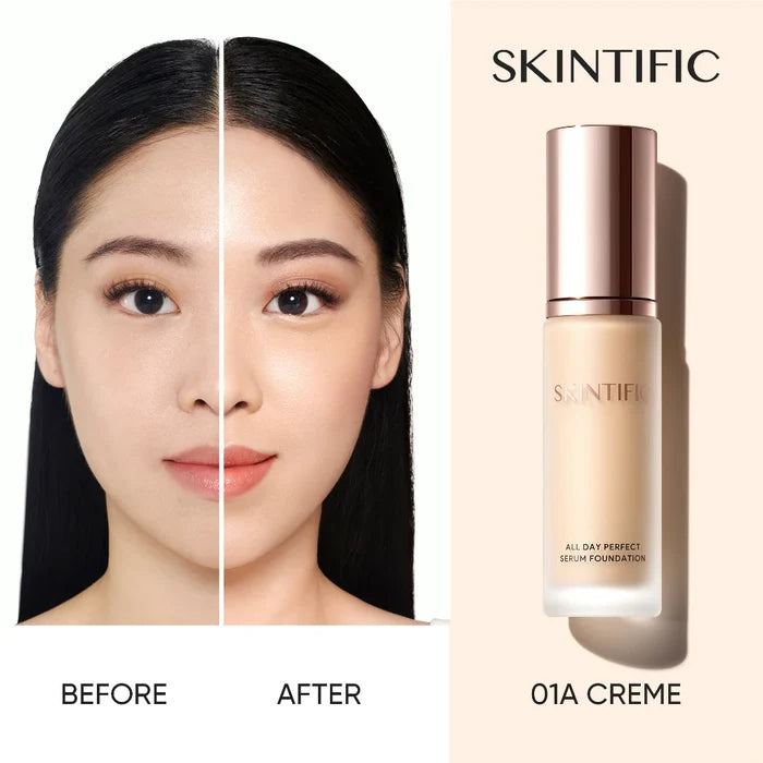 SKINTIFIC - All Day Perfect Serum Foundation 01A Creme (Discounted)
