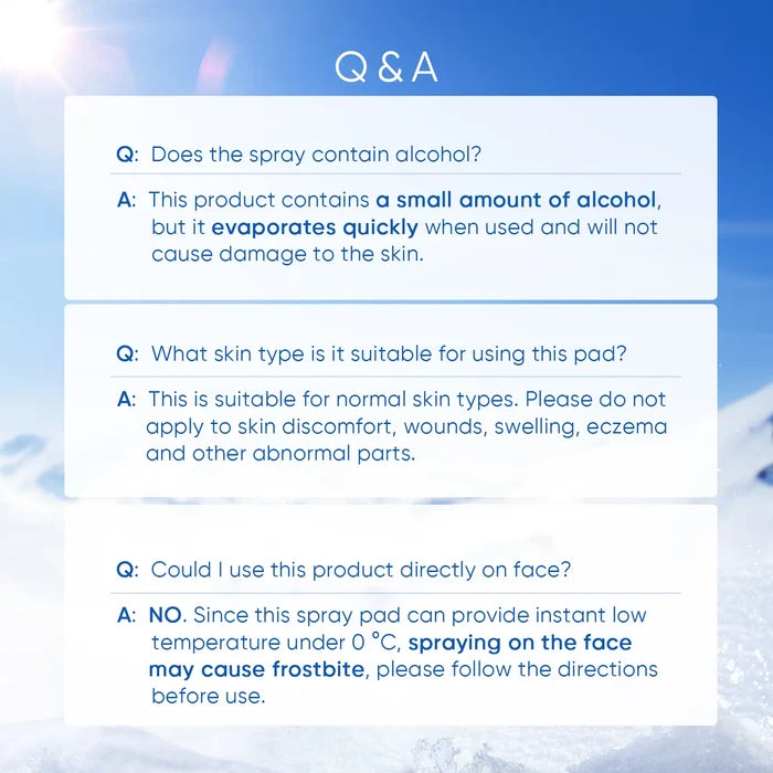 SKINTIFIC - Skin Cooling Spray Pad