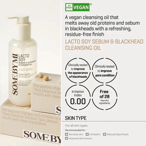 SOME BY MI - Lacto Soy Sebum & Blackhead Cleansing Oil