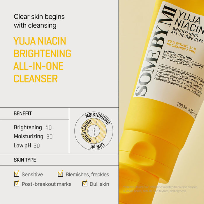 SOME BY MI - Yuja Niacin Brightening All-In-One Cleanser