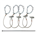 Standard duckbill ground anchor kit for movable team shelters. Includes 4 duckbill anchors with 3000 lb. rating and one steel driver.