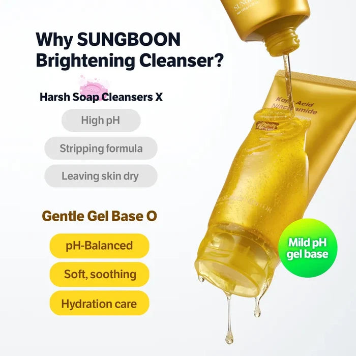 SUNGBOON EDITOR - Kojic Acid Niacinamide Radiance Soothing Gel Cleanser