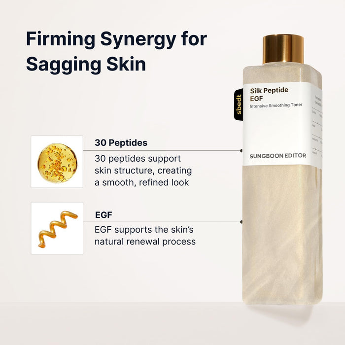 SUNGBOON EDITOR - Silk Peptide EGF Intensive Smoothing Toner