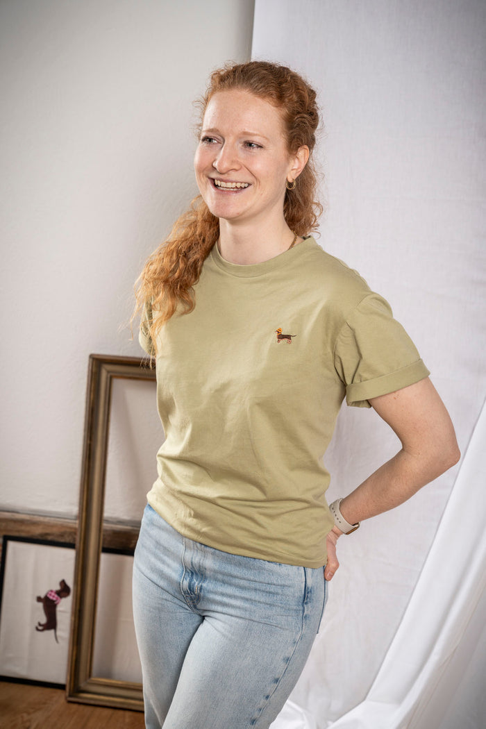 T-Shirt Teckel Sage