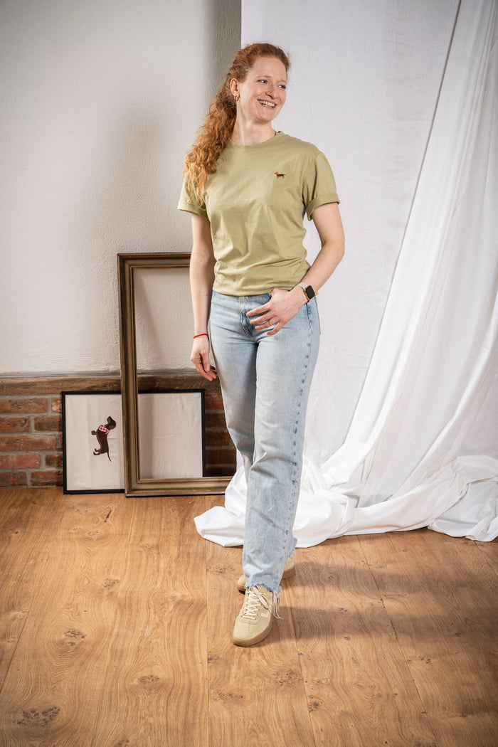 T-Shirt Teckel Sage