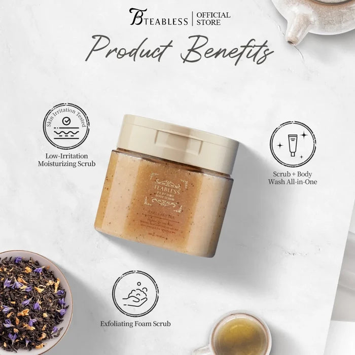 TEABLESS - Body Scrub Wash Earl Grey Tea Jam
