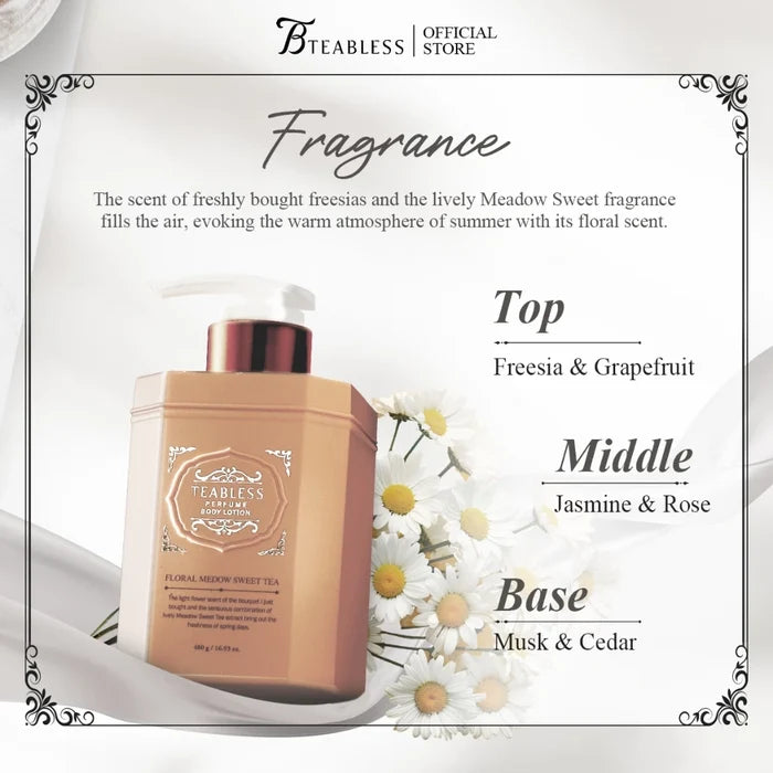 TEABLESS - Perfume Body Lotion Floral Meadow sweet Tea