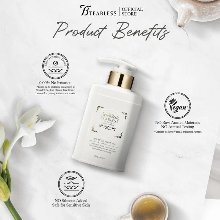 TEABLESS - Perfume Body Lotion Lily Musk White Tea