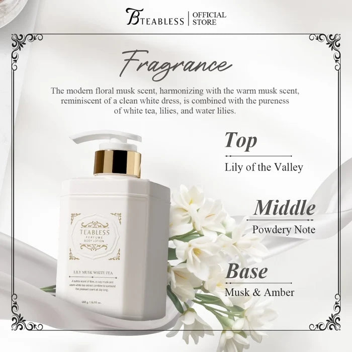TEABLESS - Perfume Body Lotion Lily Musk White Tea