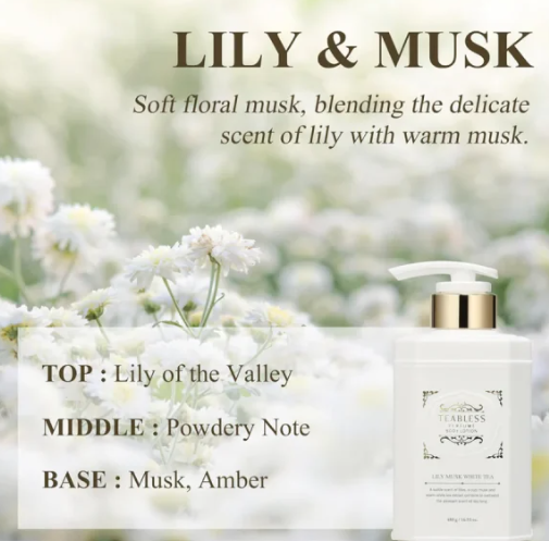 TEABLESS - Perfume Body Wash Lily Musk White Tea