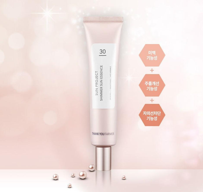 THANK YOU FARMER - Sun Project Shimmer Sun Essence SPF30+ PA++