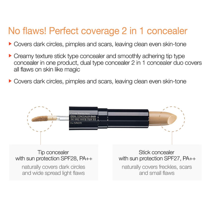 THE SAEM - Cover Perfection Ideal Concealer Duo